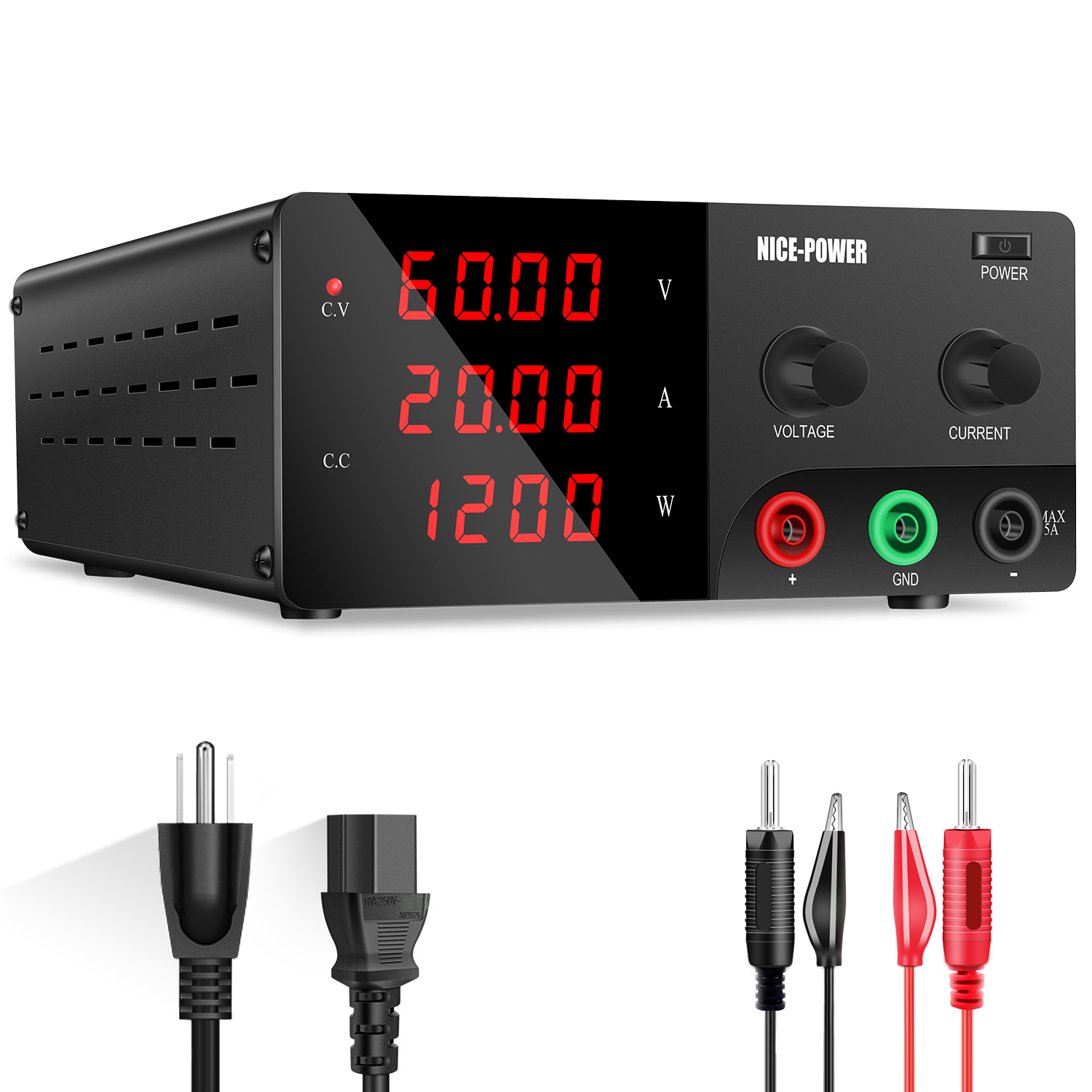 High Power 60V 20A Bench Power Supply - Fonte di alimentazione da banco da
