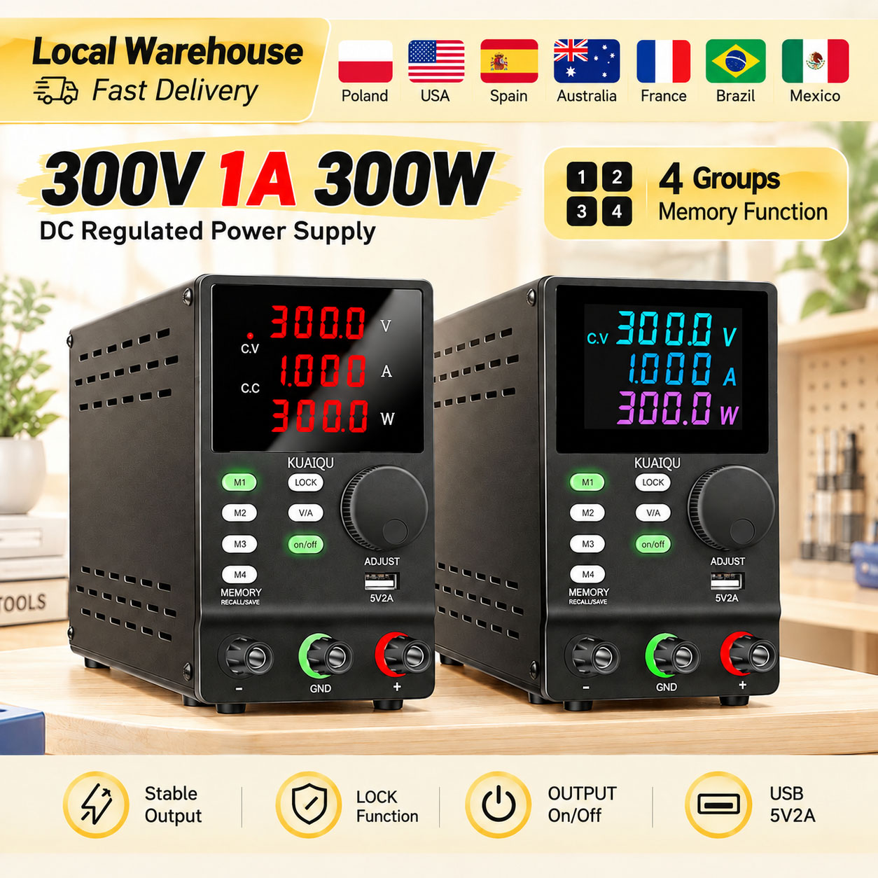 KUAIQU Alimentatore DC 300V 1A - Switching Dc Power Supply 300V 1A recensione e prezzo